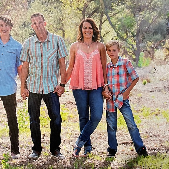 Embroidered V Neck Spaghetti Strap Boho Tank Top - Picture 6 of 6